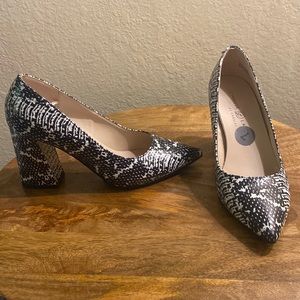 Black & White Block Heels